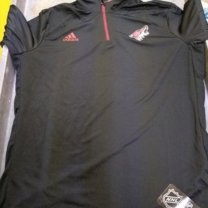 Arizona Coyotes Adidas Quarter Zip Pullover